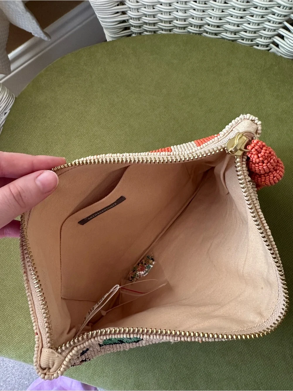 Anthropologie Fiona beaded pouch - cocktail edition